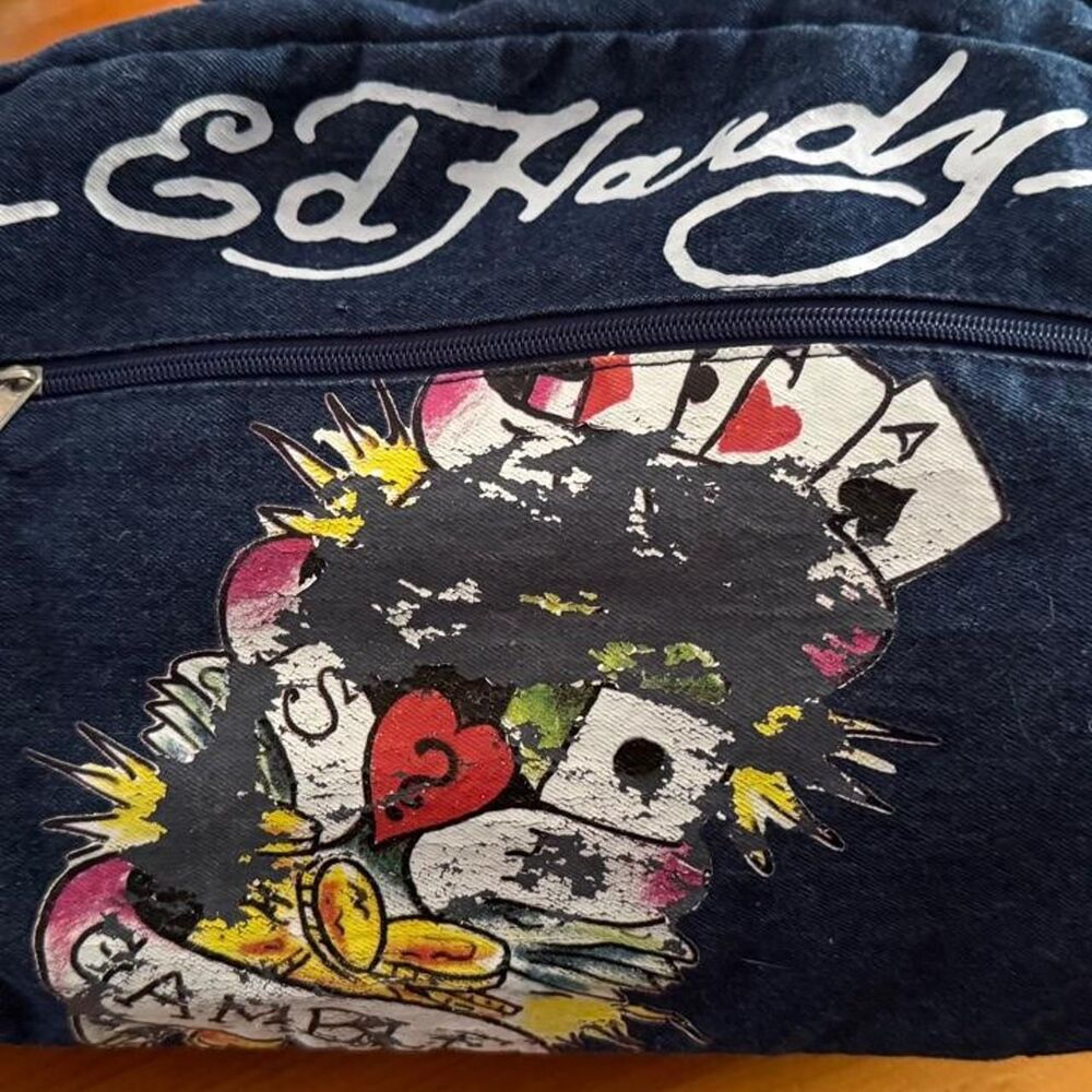 Ed-hardy Women's Navy and Blue Bag